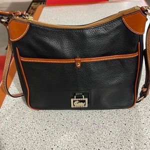 Dooney and Bourke Black and Brown Crossbody